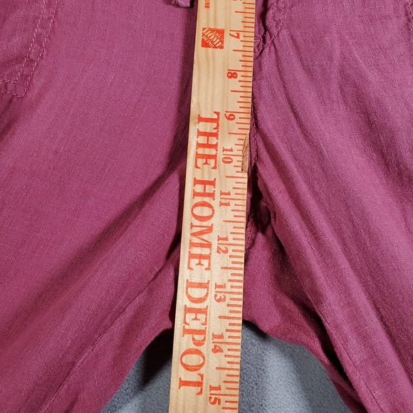 Caslon Pants Womens XL Pink Linen Wide Leg Pull On Minimal Classic Beach Casual - Picture 4 of 7